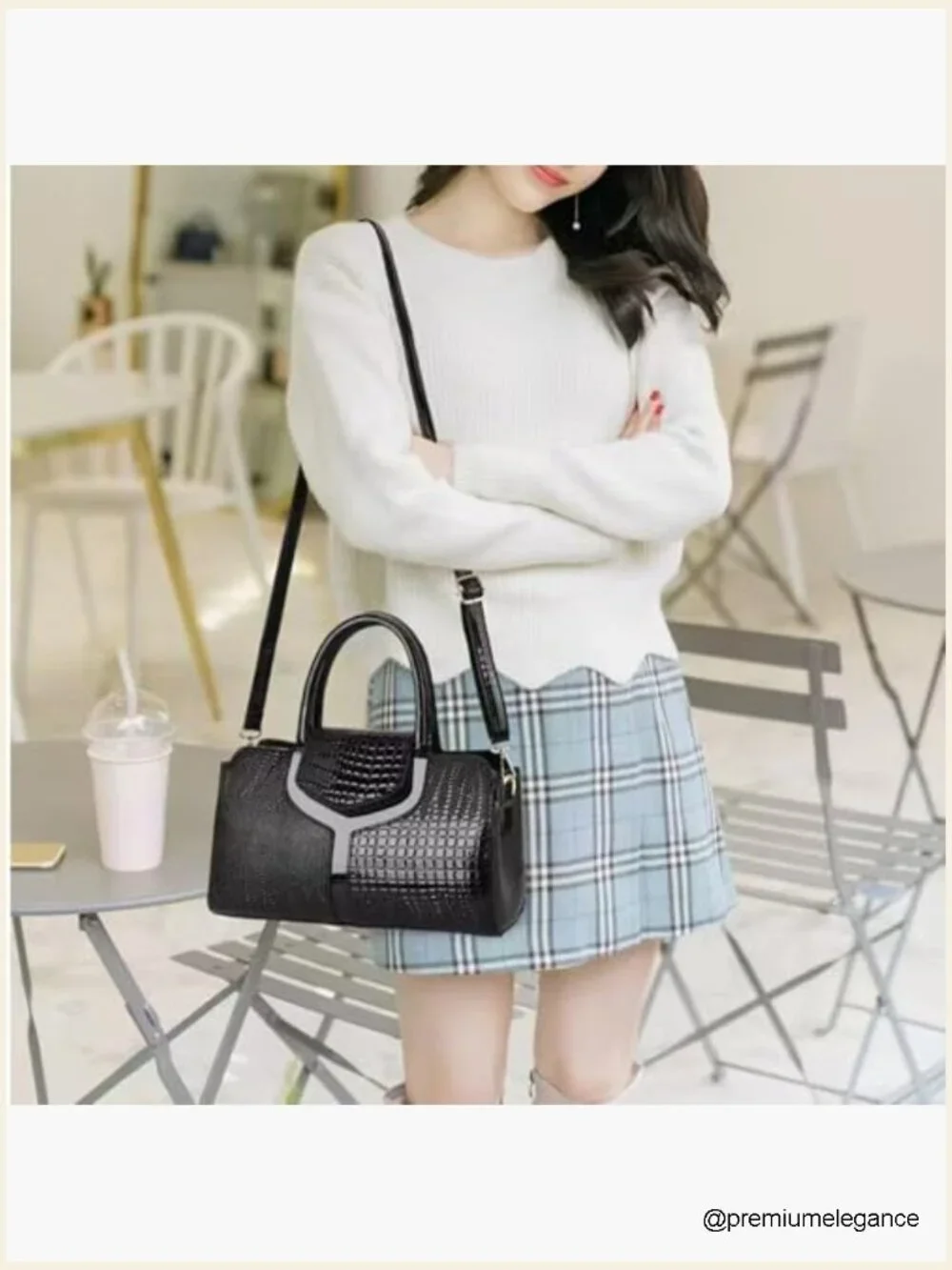 Vintage Crocodile Pattern Top Handle Satchel Crossbody Hobo Bag Purse for Women